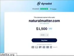 Sites similar to naturalmatter.com
