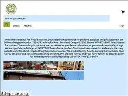 Sites similar to naturalpetfoodsolutions.com