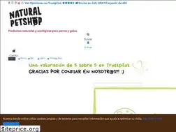 Sites similar to naturalpetshop.es