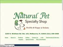 Sites similar to naturalpetspecialtyshop.com