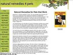 Sites similar to naturalremedies4pets.com