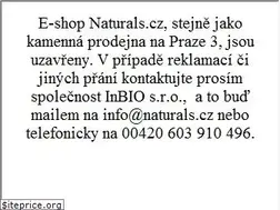 Sites similar to naturals.cz