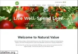 Sites similar to naturalvalue.com