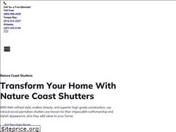 Sites similar to naturecoastshutters.com