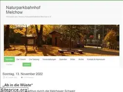 Sites similar to naturparkbahnhof-melchow.de