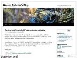 Sites similar to naveenchhabra.wordpress.com