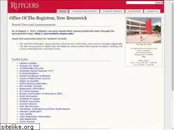 Sites similar to nbregistrar.rutgers.edu