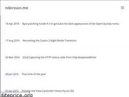 Sites similar to ndersson.me