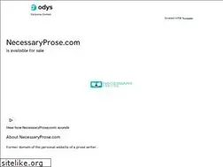 Sites similar to necessaryprose.com