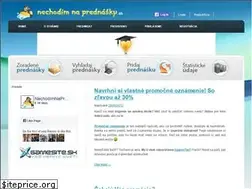 Sites similar to nechodimnaprednasky.sk