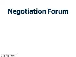Sites similar to negotiationforum.com