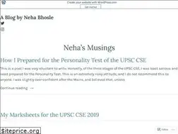 Sites similar to nehabhosleblog.wordpress.com