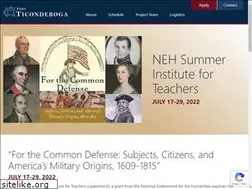 Sites similar to nehfortticonderoga.org