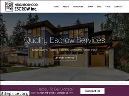 Sites similar to neighborhoodescrow.com