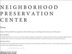 Sites similar to neighborhoodpreservationcenter.org