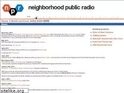 Sites similar to neighborhoodpublicradio.org