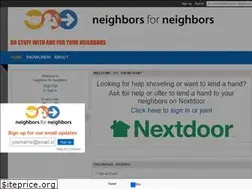 Sites similar to neighborsforneighbors.org