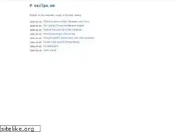 Sites similar to neilpa.me