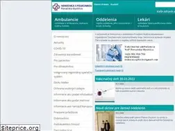 Sites similar to nemocnicapb.sk