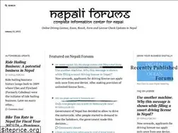 Sites similar to nepaliforums.com