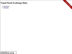 Sites similar to nepse-data-api.herokuapp.com