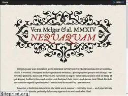 Sites similar to nequaquam.com