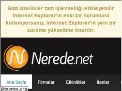 Sites similar to nerede.net