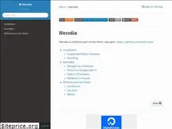 Sites similar to nerodia.readthedocs.io