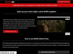 Sites similar to netflixwatchparty.us