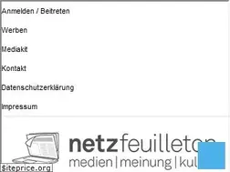 Sites similar to netzfeuilleton.de