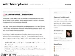Sites similar to netzphilosophieren.de