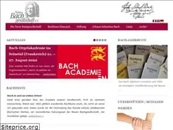 Sites similar to neue-bachgesellschaft.de