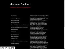 Sites similar to neues-frankfurt.de