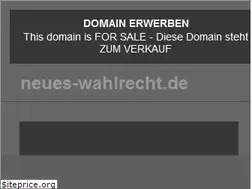 Sites similar to neues-wahlrecht.de