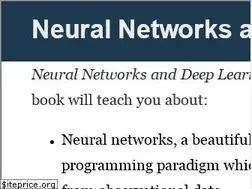 Sites similar to neuralnetworksanddeeplearning.com
