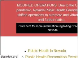 Sites similar to nevadapublichealthfoundation.org