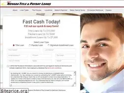 Sites similar to nevadatitleandpaydayloansinc.com