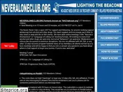 Sites similar to neveraloneclub.org