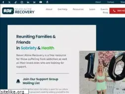 Sites similar to neveralonerecovery.com
