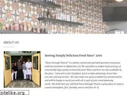 Sites similar to neverenoughthyme.net
