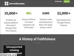 Sites similar to neverthesame.org