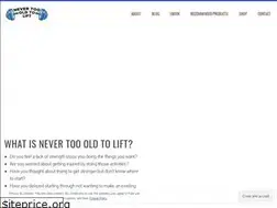 Sites similar to nevertoooldtolift.com
