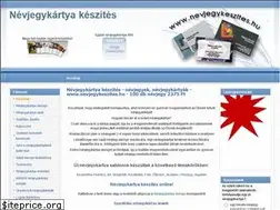 Sites similar to nevjegykeszites.hu