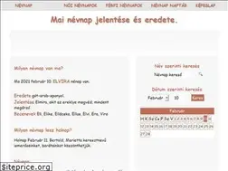 Sites similar to nevnapok.ro