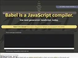 Sites similar to new.babeljs.io