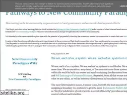Sites similar to newcommunityparadigms.blogspot.com