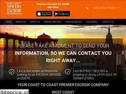 Sites similar to neweraescrow.com