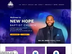Sites similar to newhopebaptistchurch.org