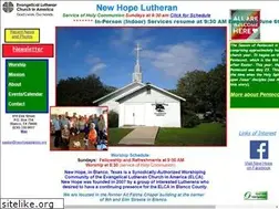 Sites similar to newhopeblanco.org