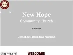Sites similar to newhopecc.com